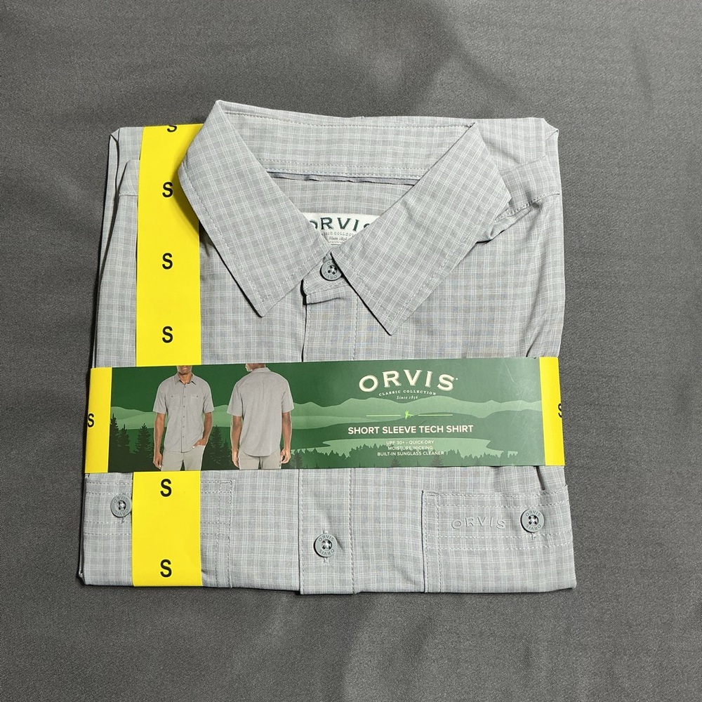 Orvis Light Gray Button-Down Shirt